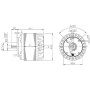 Moteur électrique M2E068-EC01-01 - 13110022