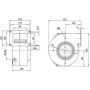 Ventilateur centrifuge G4E160-AB01-01 - 13410092
