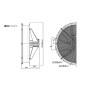 Ventilateur VCM900VA32 - CM29 6P 2KW 400V - 25050902