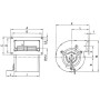 Ventilateur centrifuge D2E133-AM47-23 - 13422069