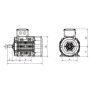 Moteur Q3H 90 L2D 2.2/2 B3 230/400V - 25090090