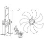 Ventilateur hélicoïde FE080-ADS.6N.V7. - 11030414