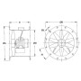 Ventilateur hélicoïde HCT-40-4T-0.33 /PL   ATEX EXII 2G EEXE - 23051400