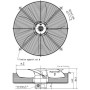 Ventilateur hélicoïde S0450 VD46 TG60W04 - 26050455
