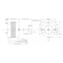 Moteur électrique AB2N7158K - AB2N 6516K  - 28060018