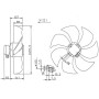 Ventilateur hélicoïde FN050-6EK.4F.V7. - 11030235