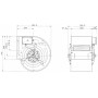 Ventilateur centrifuge DDM 10/8 600.4 BRIDE ET SUPPORT - 30461005