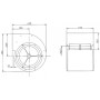 Ventilateur centrifuge RD28S-4EW.4R.2L.