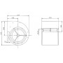 Ventilateur centrifuge RD28S-4DW.4R.2L.