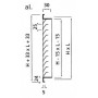 GRILLE EXTERIEUR ALUMINIUM GAE-25 400x150 - 20400413