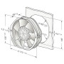 Ventilateur compact W2E142-BB01-16 - 7056 - 7056S - 7056ES - 13010497