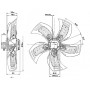 Ventilateur hélicoïde A6D800-AD01-01 - 13031810