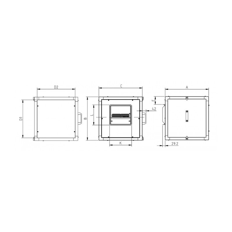 Caisson d'extraction CJBD/ALS-3939-6T 3