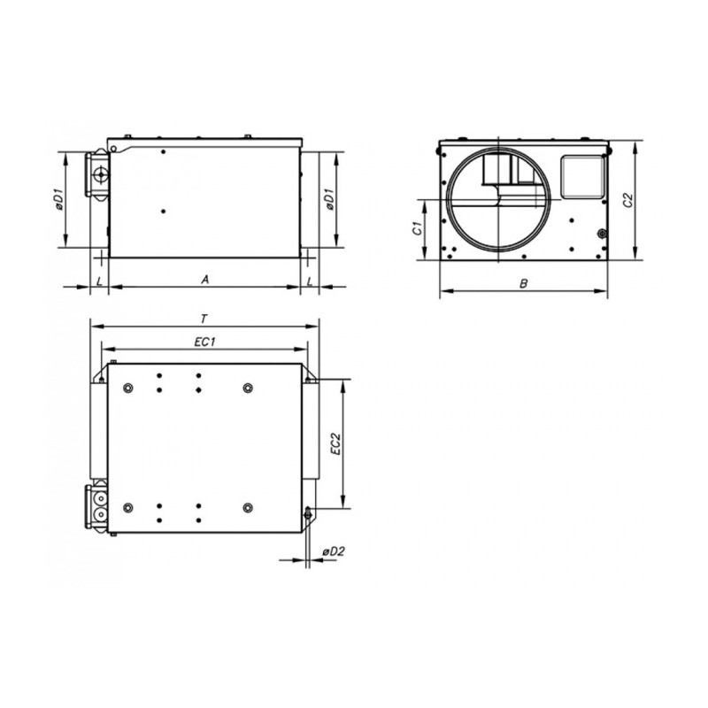 CAISSON D'EXTRACTION SVE-200/L