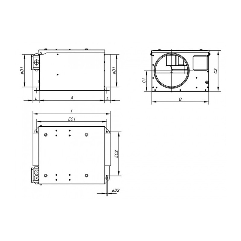 Caisson d'extraction SVE-315/H