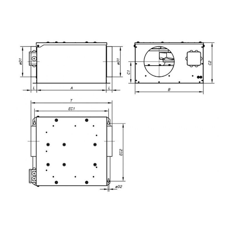 Caisson extraction SVE/PLUS/EW-315/H