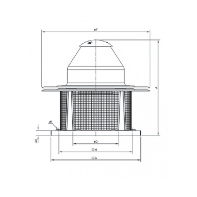 Extracteur de toiture CHT-200-4T