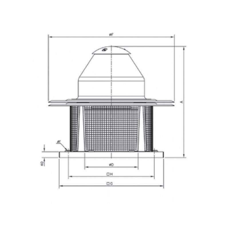Extracteur de toiture CHT-315-4T