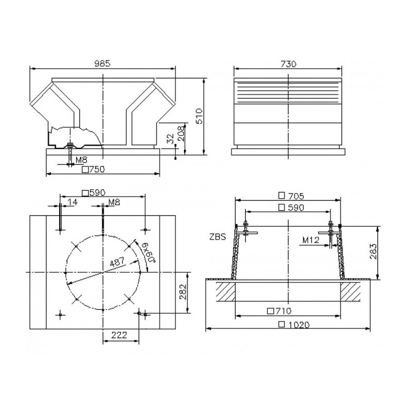 Extracteur de toiture RDA 31-4556-EC