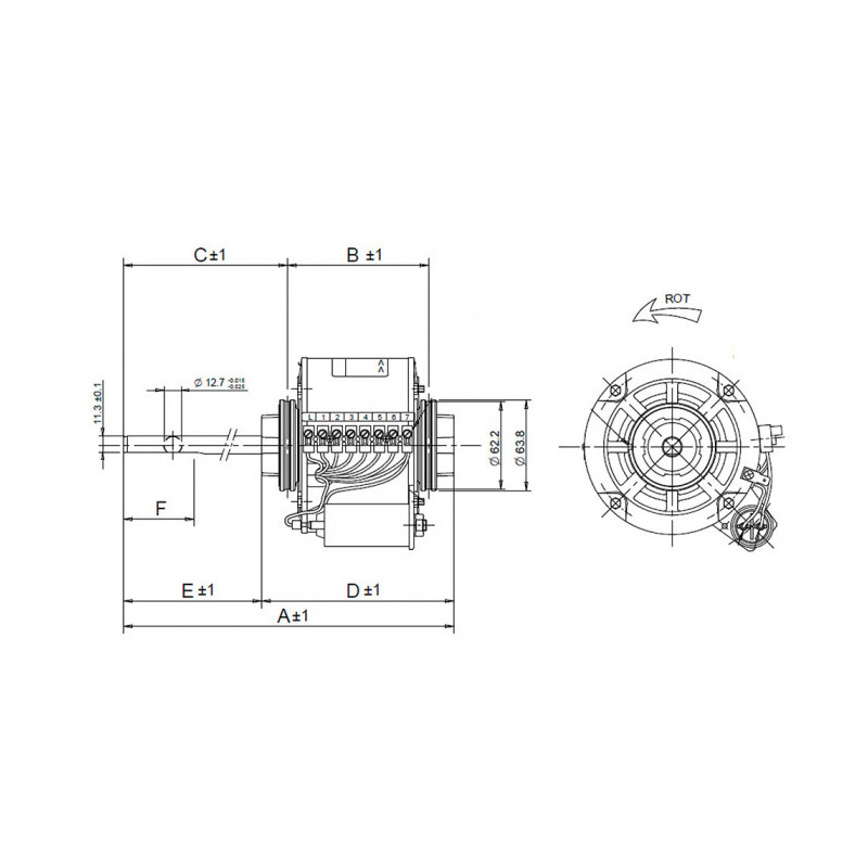 Moteur 84072469020 SA ANTI-HORAIRE