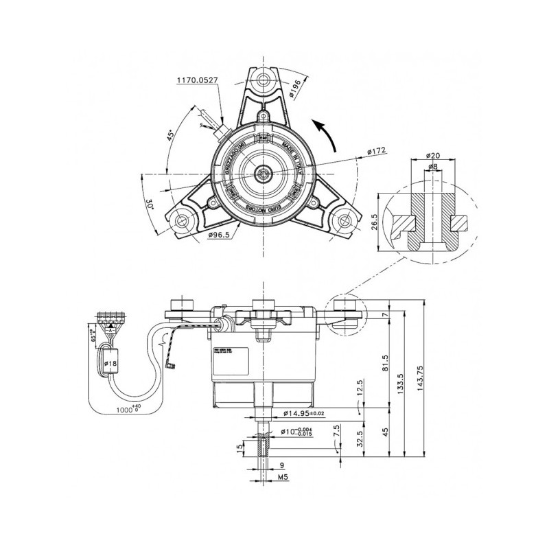 Moteur EC90M-2560/1