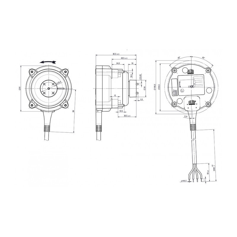 Moteur ECM HC 12-10-2.C2M50P.VC.HA ATEX