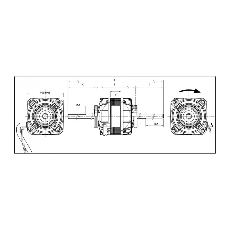 Moteur électrique 103B-50185/1Q