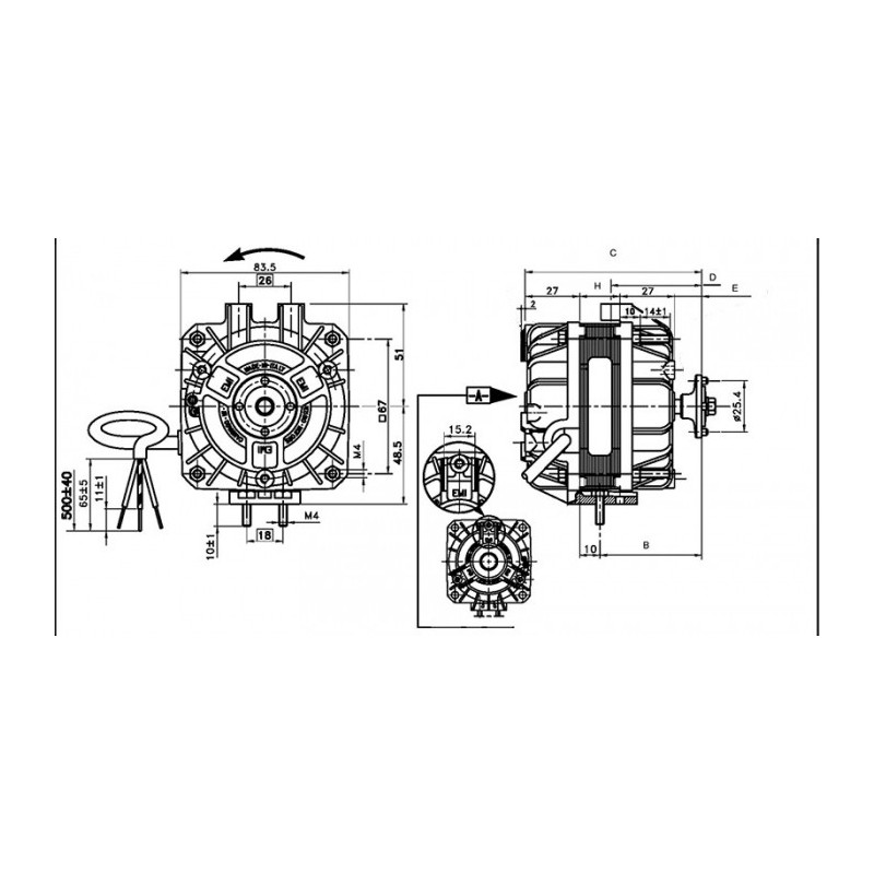 Moteur électrique 5-82CE 2010