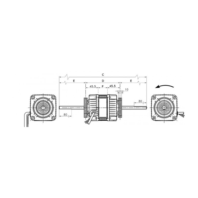 Moteur électrique 83B 3033/1