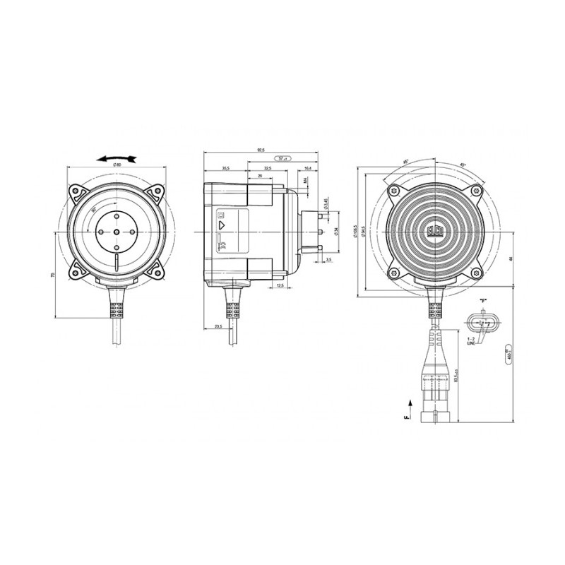 Moteur électrique ECM 12-15.C0.46CO.VC.HA
