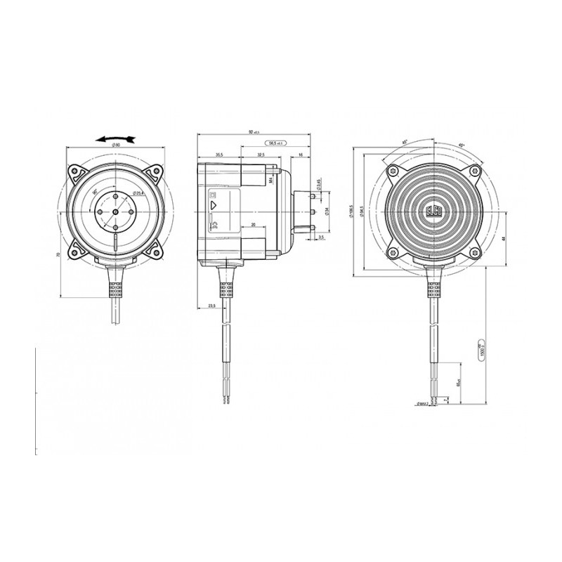 Moteur électrique ECM 12-15.C1.5M.VL.HA