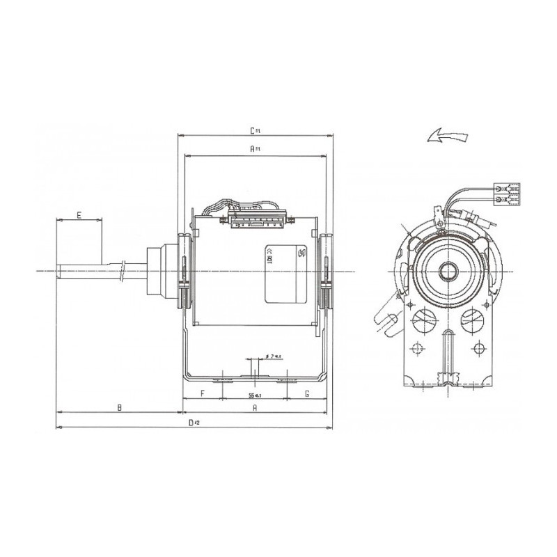 Moteur électrique K3541 MO1298