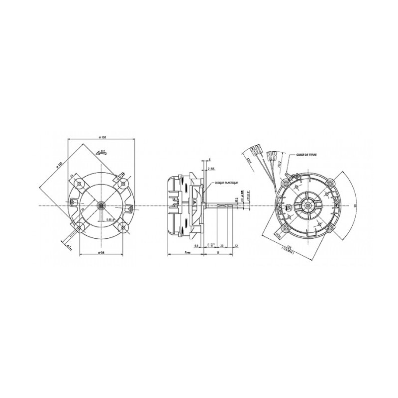 Moteur électrique K48210 MO1616