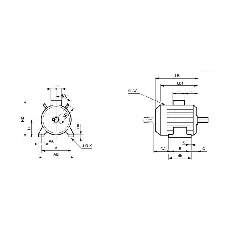 Moteur électrique LS 160 15/2