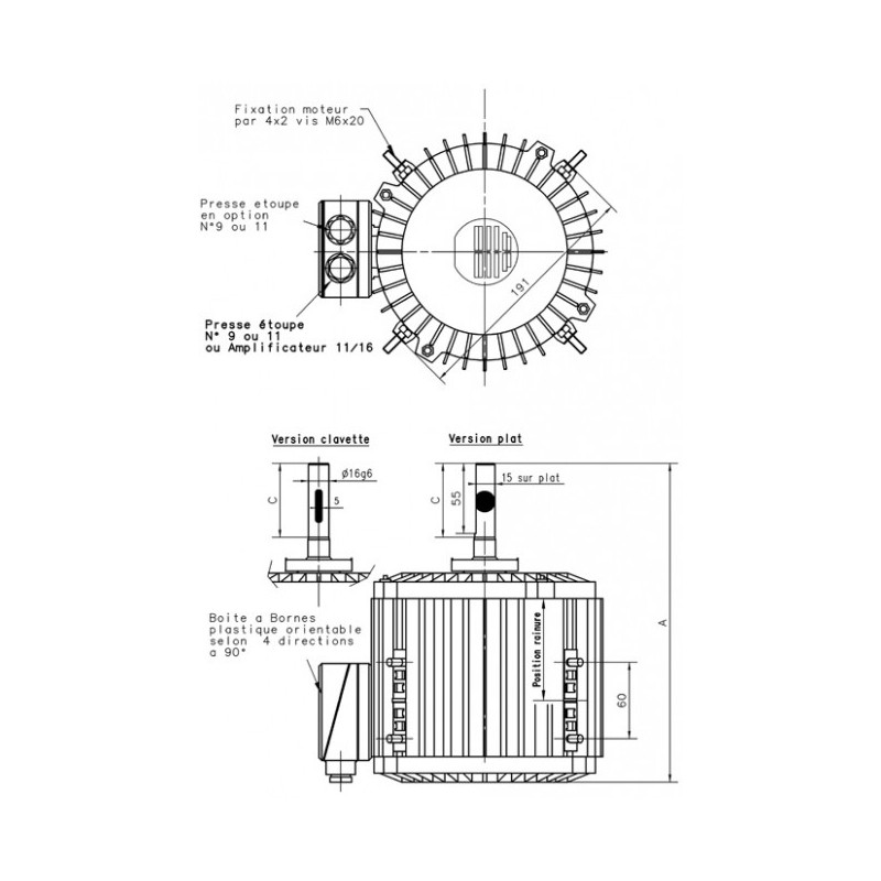 Moteur électrique TX0140L6
