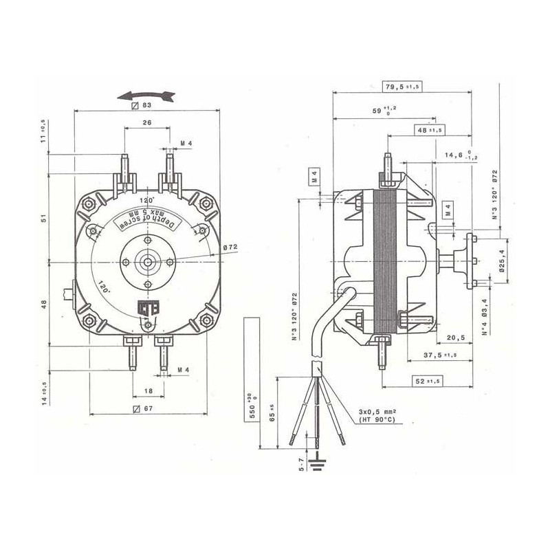 Moteur électrique VN5.13.027BIPRO