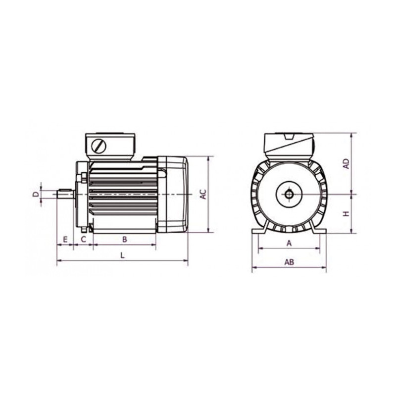 Moteur K25R 63 K6 0.21/6 B3