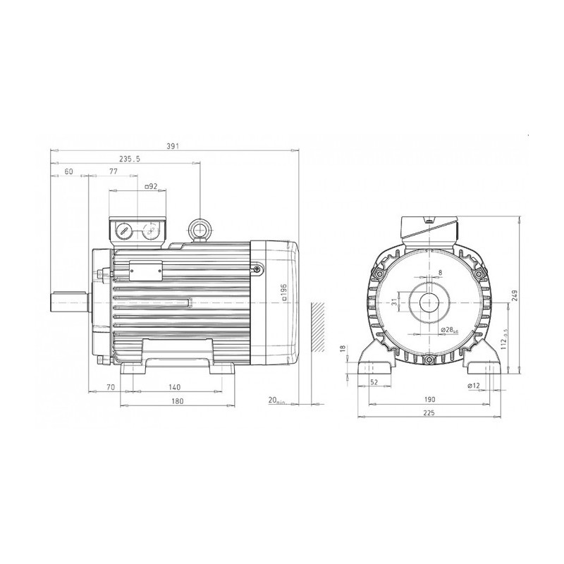 Moteur LS 112 4.0/4 B3 IE3
