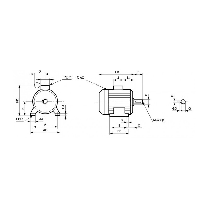 Moteur LS 90 2.2/2 B3 IE3