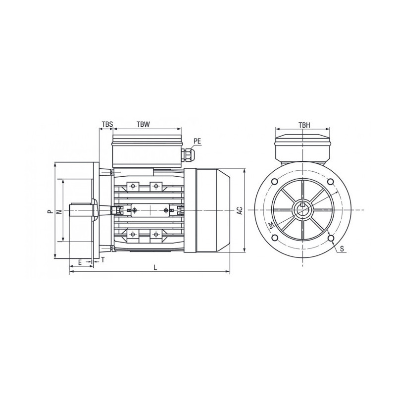 Moteur MMP 56 G4 0.09/4 B5