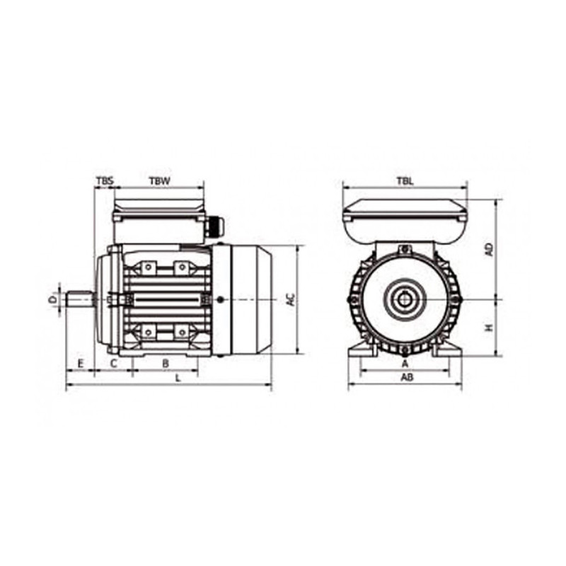 Moteur MMP 63 K4 0.12/4 B34