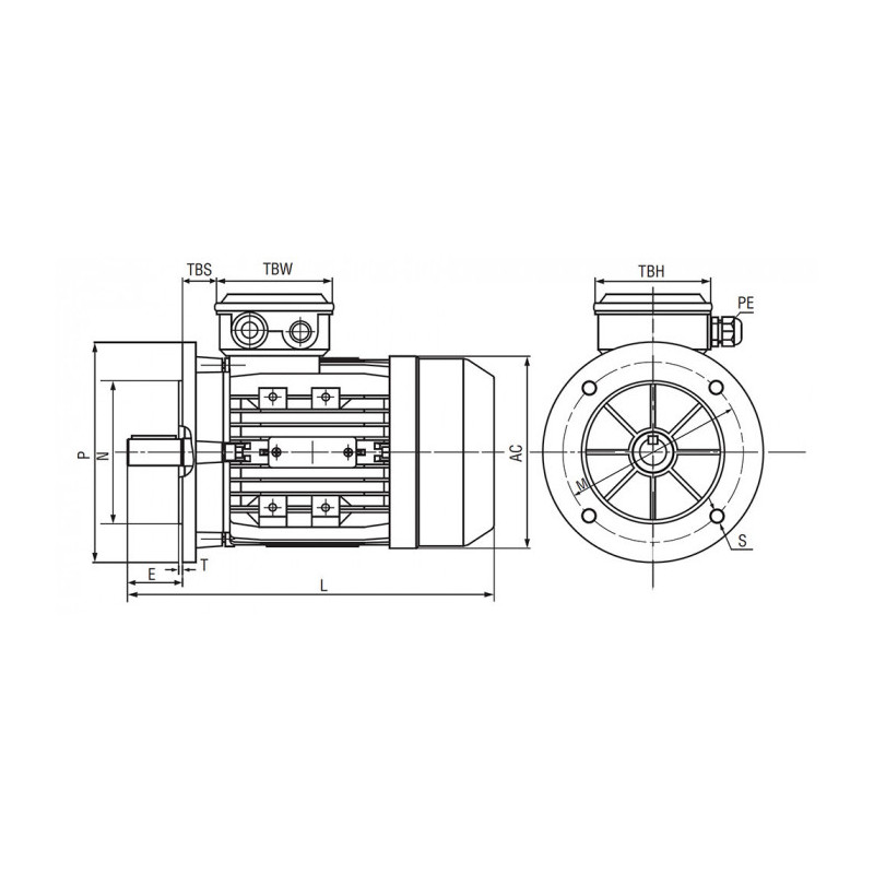 Moteur MTA 112 M8-4L 1.0/4.0 4/8 B5