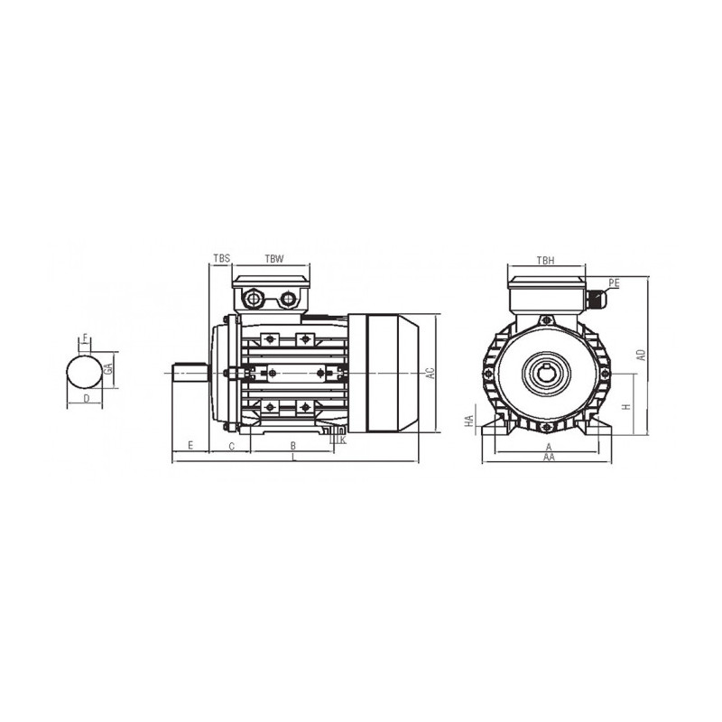 Moteur MTA 112 M8-4L 4.0/1.0 4/8 B3