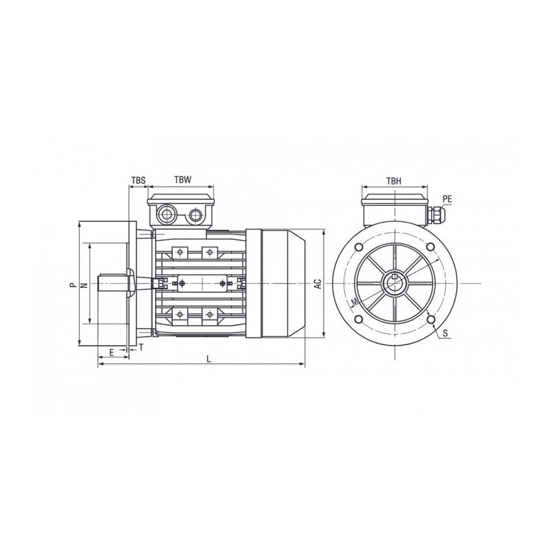 Moteur MTA 112 M8-6LPTO 0.93/2.2/6/8 B5