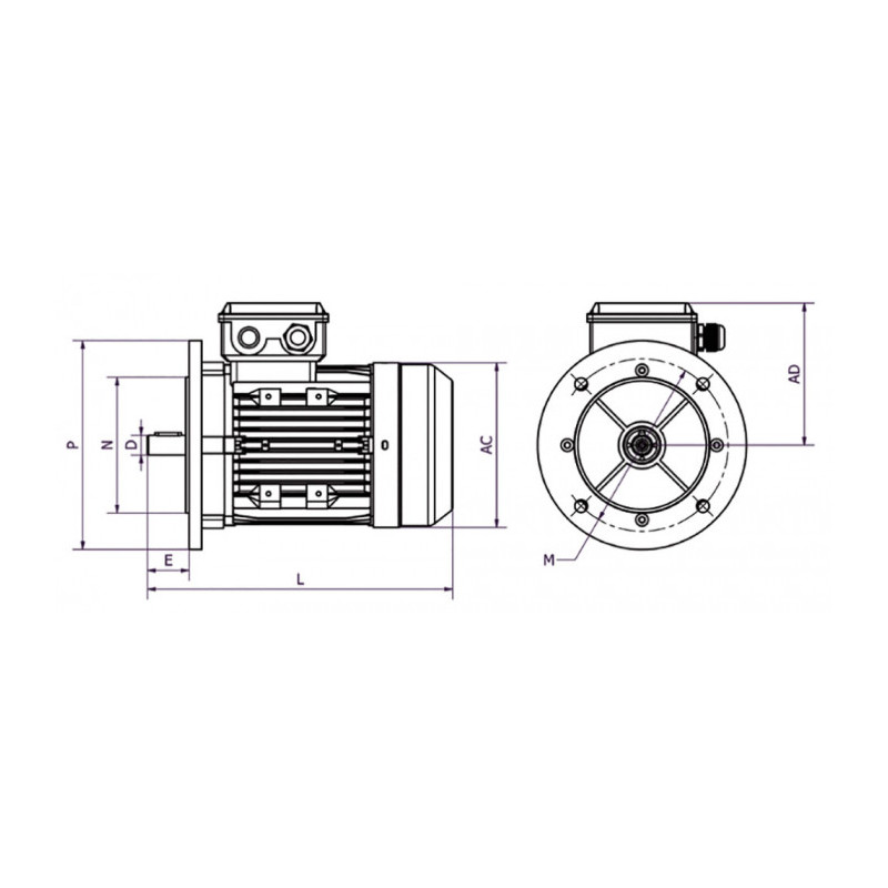 Moteur MTA 56 G4 0.09/4 B5