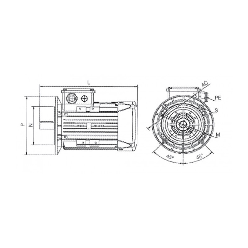 Moteur Q3EFA 132 7.5/2 B5