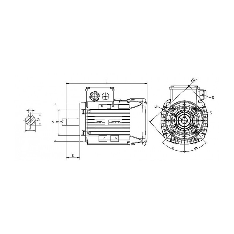 Moteur Q3HFC 90 L4 1.5/4 B14