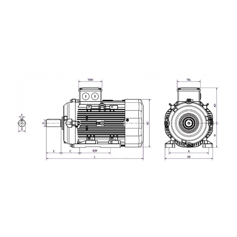 Moteur SPL 132 M4D 7.5/4 B3
