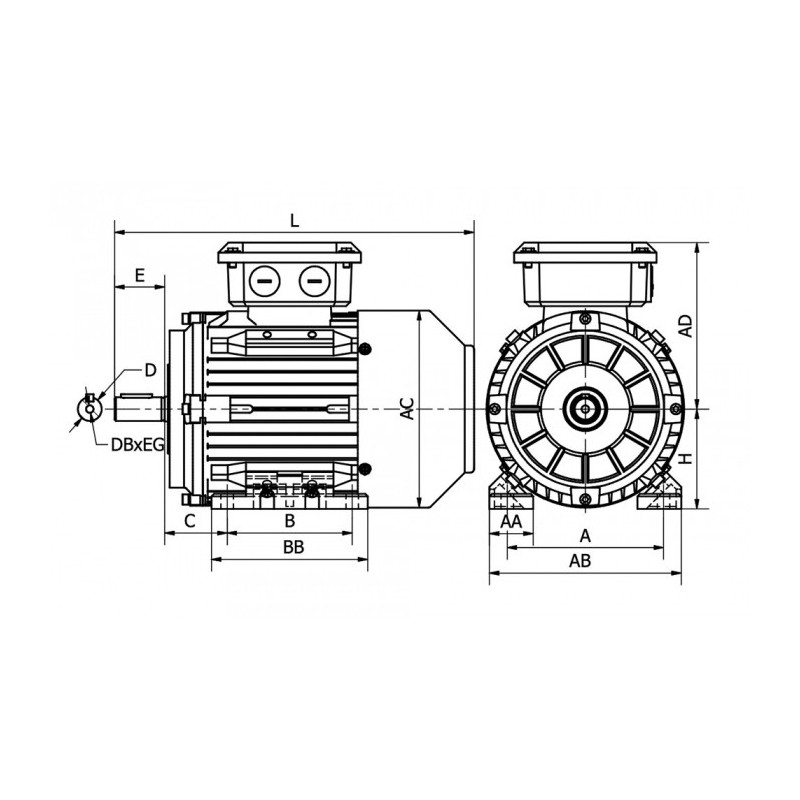 Moteur ST3 100 L4 2.2/4 B3