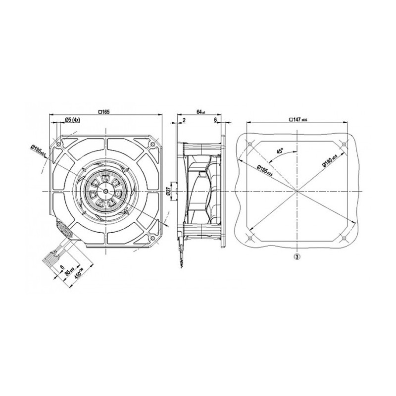 Moto-turbine K3G133-RA01-03